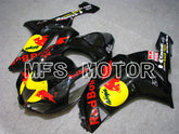 Kawasaki NINJA ZX6R 2007-2008 Injection ABS Fairing - Red Bull - Black - MFS5791